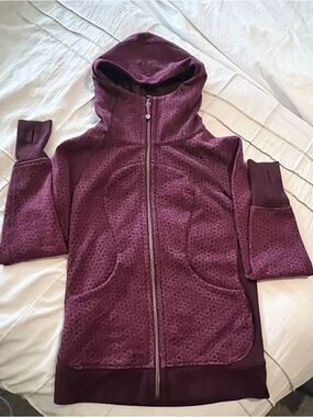 Women's Lululemon Scuba Full Zip Hoodie Size 6  Star pixel Raspberry
